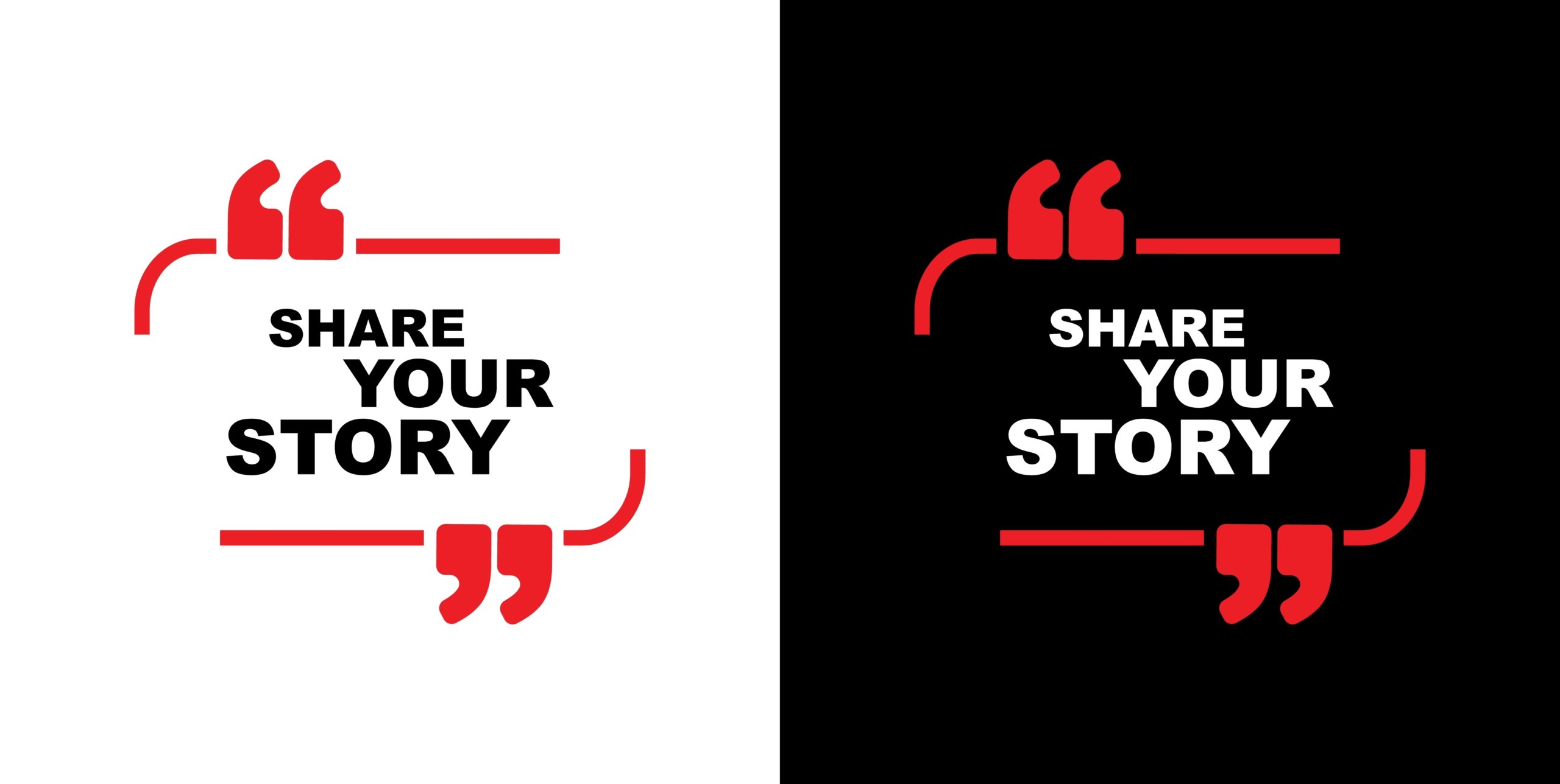 Share,Your,Story,On,White,Background
